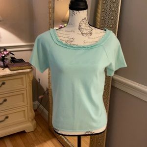 Escada sweater top size 40 mint green